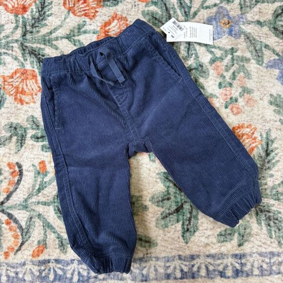 Tea Collection Corduroy Pants Navy Blue 3-6 Months NWT - Picture 1 of 5